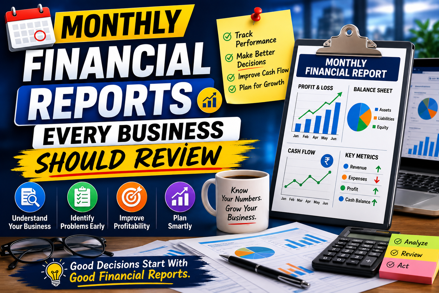 Monthly Financial Reports Every Business Should Review